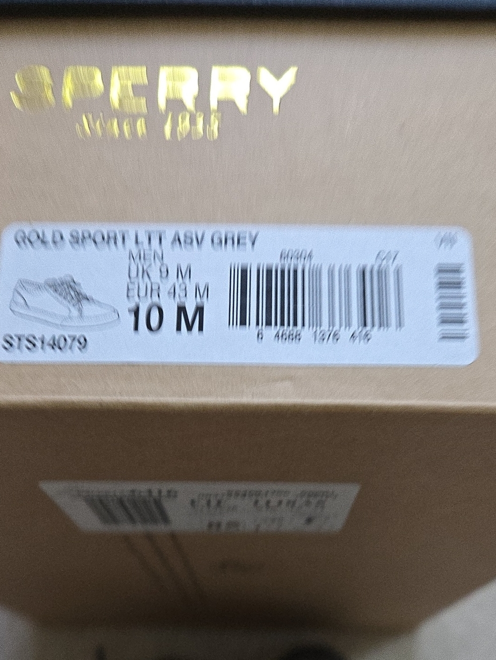 Sperry Men Gtey Sneaker, Not Used. - Picture 2 of 7